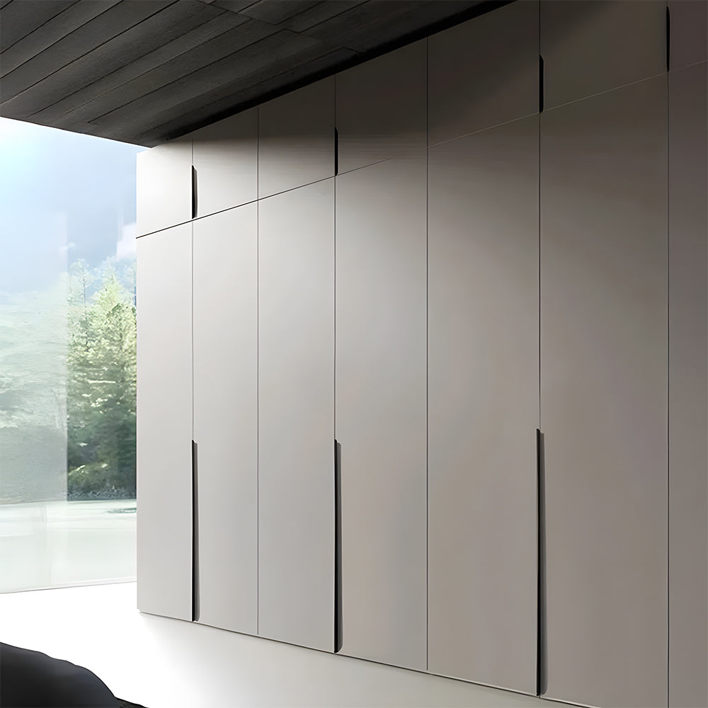 Aluminum Alloy Wardrobe Door Invisible Edge Cabinet Handles