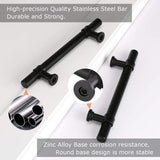 Black Cabinet Handles Kitchen Euro Style Cabinets Handles and Knobs