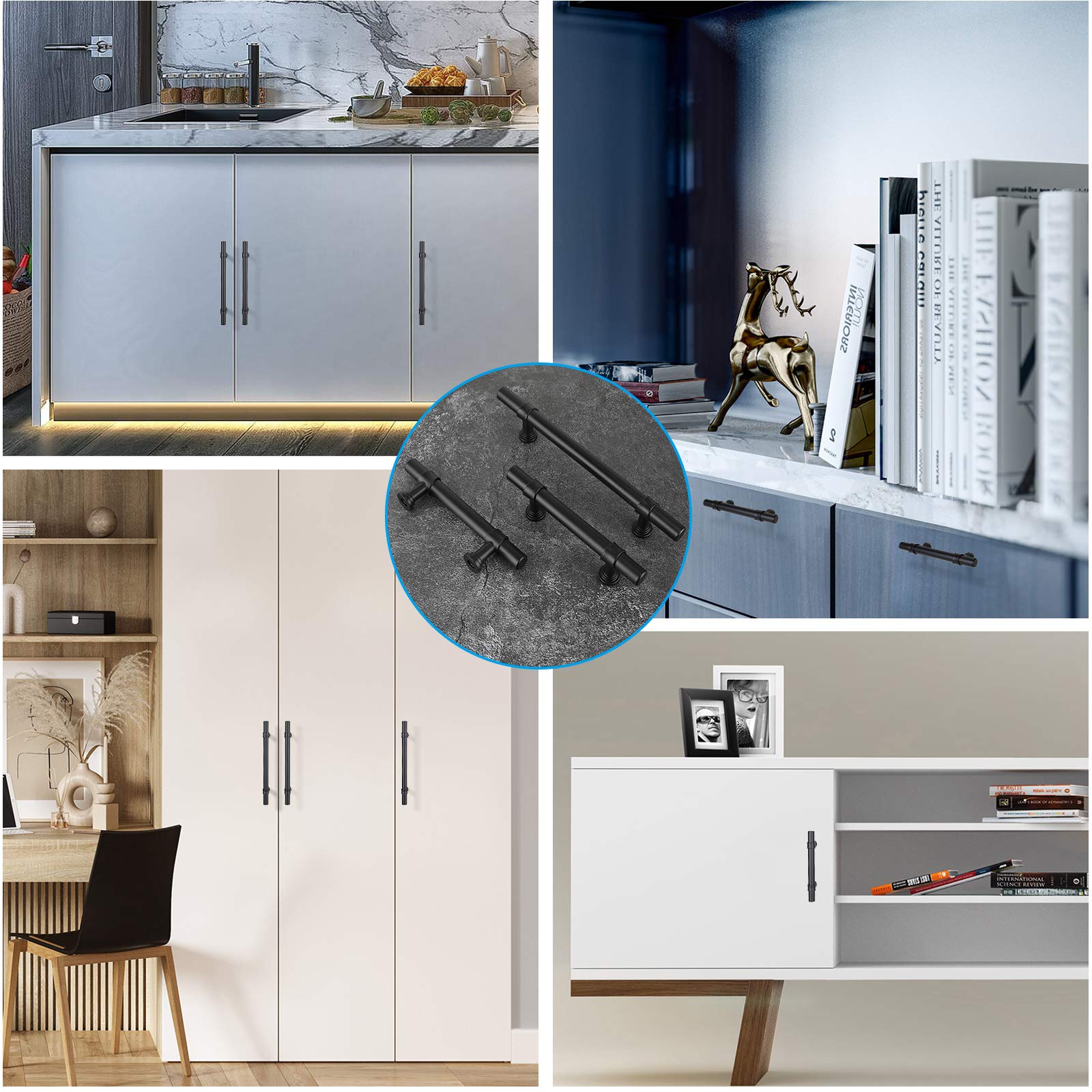 Black Cabinet Handles Kitchen Euro Style Cabinets Handles and Knobs