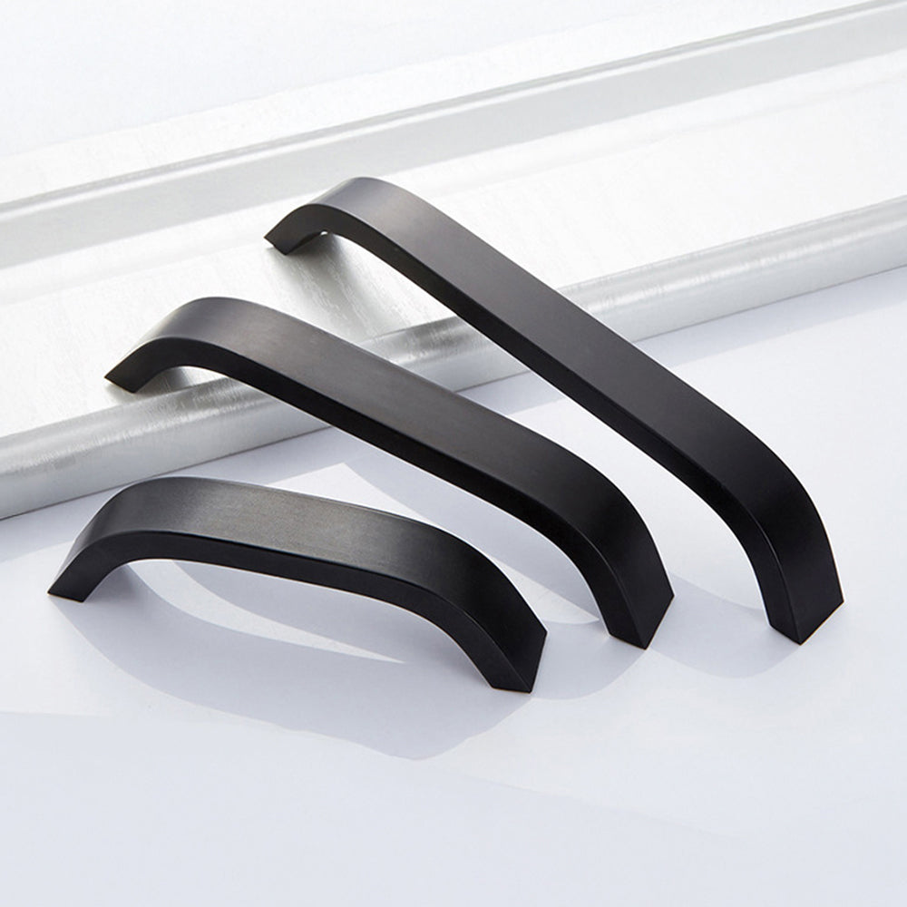 Sleek Curved Aluminum Alloy Cabinet Drawer Handles