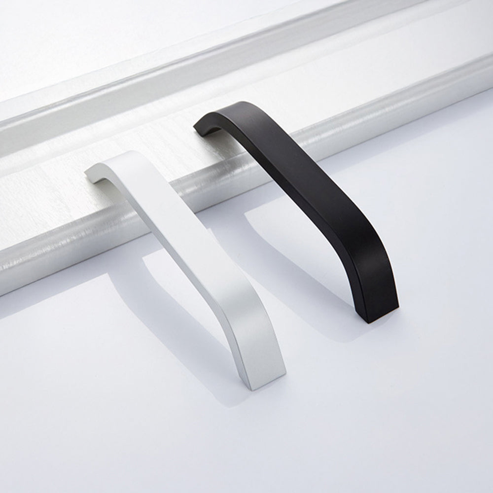 Sleek Curved Aluminum Alloy Cabinet Drawer Handles