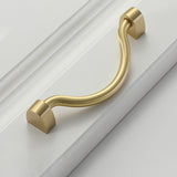 Modern Brass Drawer Handles Drop Bail Pulls Kitchen Cabinet Handles
