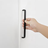 Contemporary Black Aluminum Alloy Kitchen Cabinet Handles