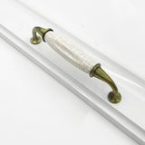 Vintage Black and White Cabinet Pulls Aluminium Alloy Drawer Pulls