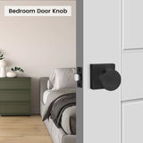 Zinc Alloy Square Passage Interior Door Knobs for Bedroom