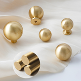 Champagne Gold Round Cabinet Knobs