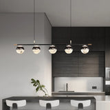 Pearl black acrylic chandelier