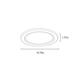 Circular rock slab ceiling light fixture