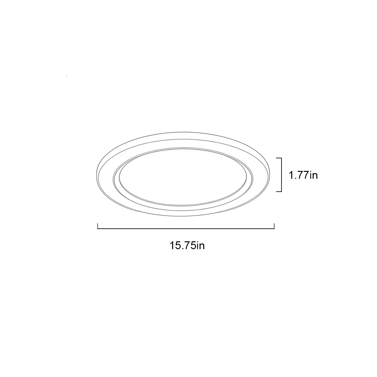 Circular rock slab ceiling light fixture