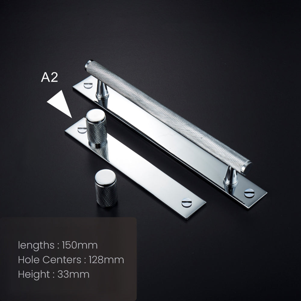 Brass Solid Chrome Dresser Handles Modern Cabinet and Drawer Pulls for Kitchen
