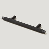 Brass Knurled T-Bar Cabinet Drawer Handles