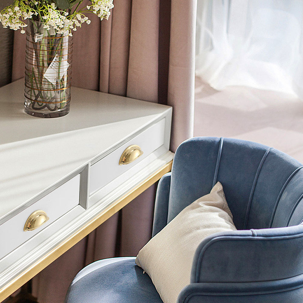 Modern Brass Cabinet Cup Pulls
