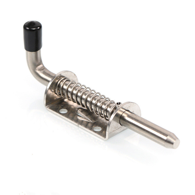 5 Inch Brushed Finished Spring Loaded Latch Pin 304 Stainless Steel Barrel Bolt Thickened 2mm Door Lock