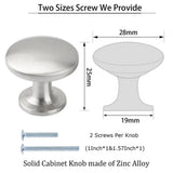 Black Round Cabinet Knobs for Kitchen