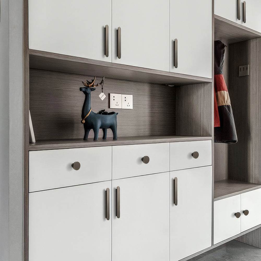 Rounded Edges Solid Brass Kitchen Cabinet Handles