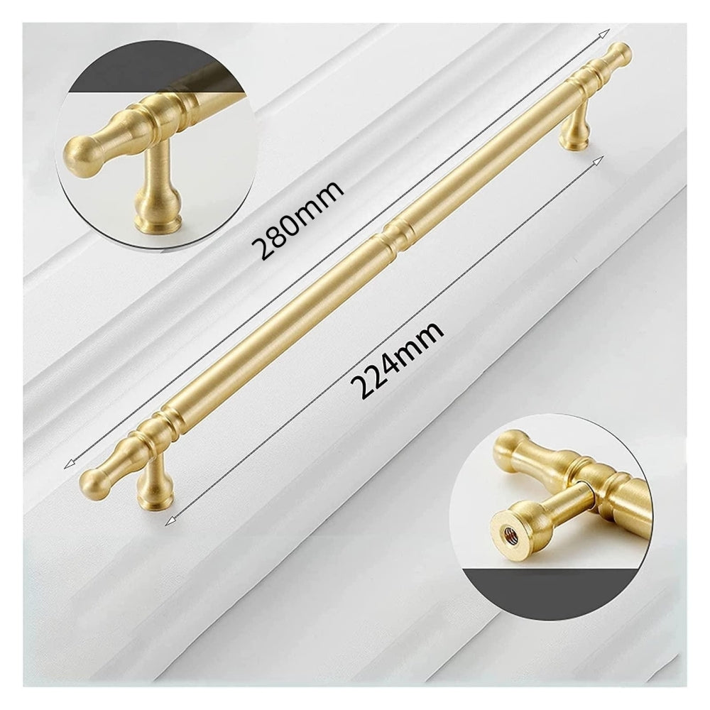 Antique Gold Door Handles Vintage Kitchen Cabinet Pulls