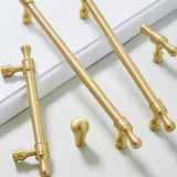 Solid Gold Brass Drawer Knobs And Dresser Pulls