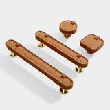 Stylish Leather Kitchen Cabinet Handles