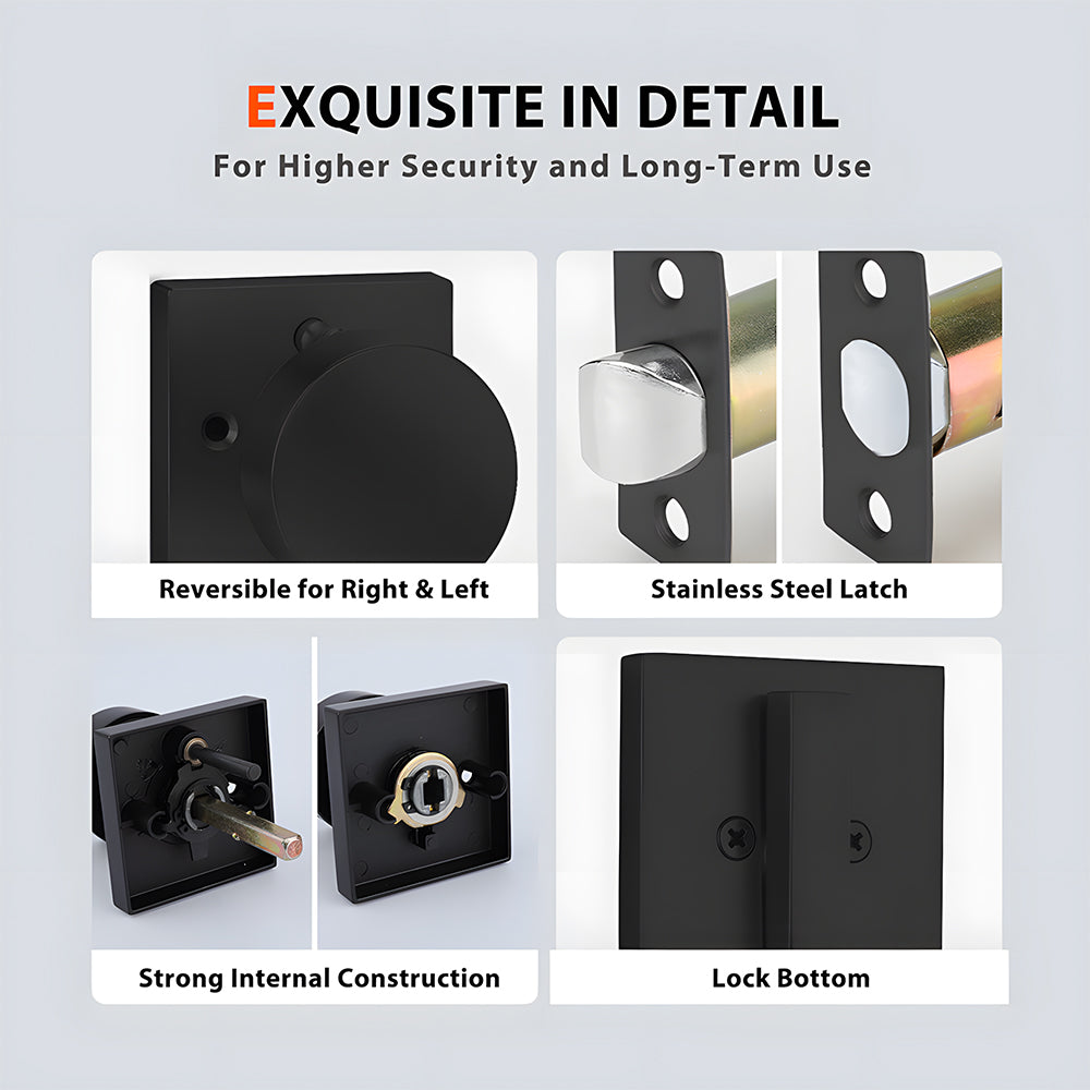 Exterior Enrty Door Knobs Locks Set with Deadbolt