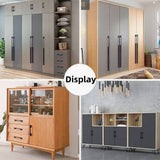 Black Aluminum Alloy Modern Slimline Unique Cabinet Pulls and Drawer Handles