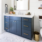 Champagne Bronze Square Cabinet Pulls for Kitchen