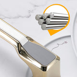 Simple Gold Solid Cabinet Handle Round Corner Pull