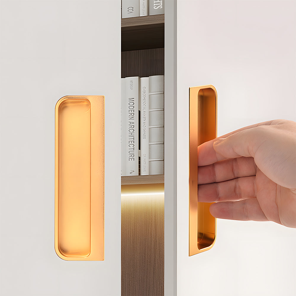 Sqaure Sliding Closet Door Handles Flush Pulls