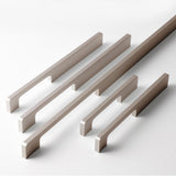 Modern Aluminum Alloy Slimline Gold Cabinet Drawer Handles