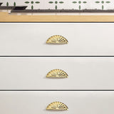 3 Inch Antique Shell Cabinet Cup Pulls