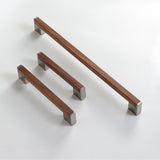 Walnut T Bar Timber Drawer Pulls for Kitchen