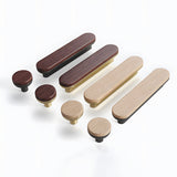 Removable Round Cabinet Wardrobe Door Wooden Handles