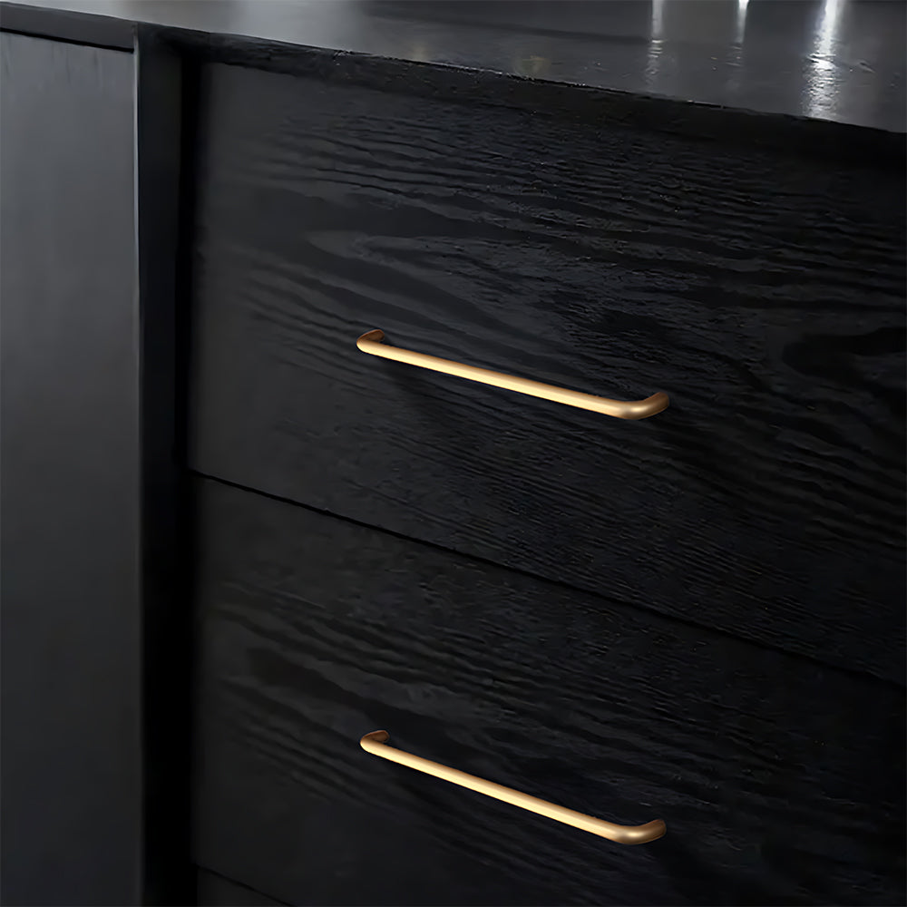 Simple Aluminum Alloy Rounded Arc Cabinet Handle