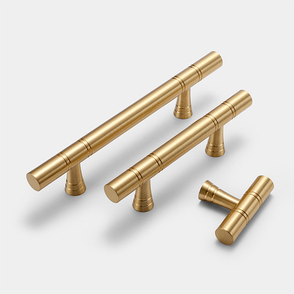 Luxurious Gold Brass Kitchen Cabinet Handle And Knobs