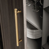 Shiny Modern Zinc Alloy Titanium Gold Black Door Handles