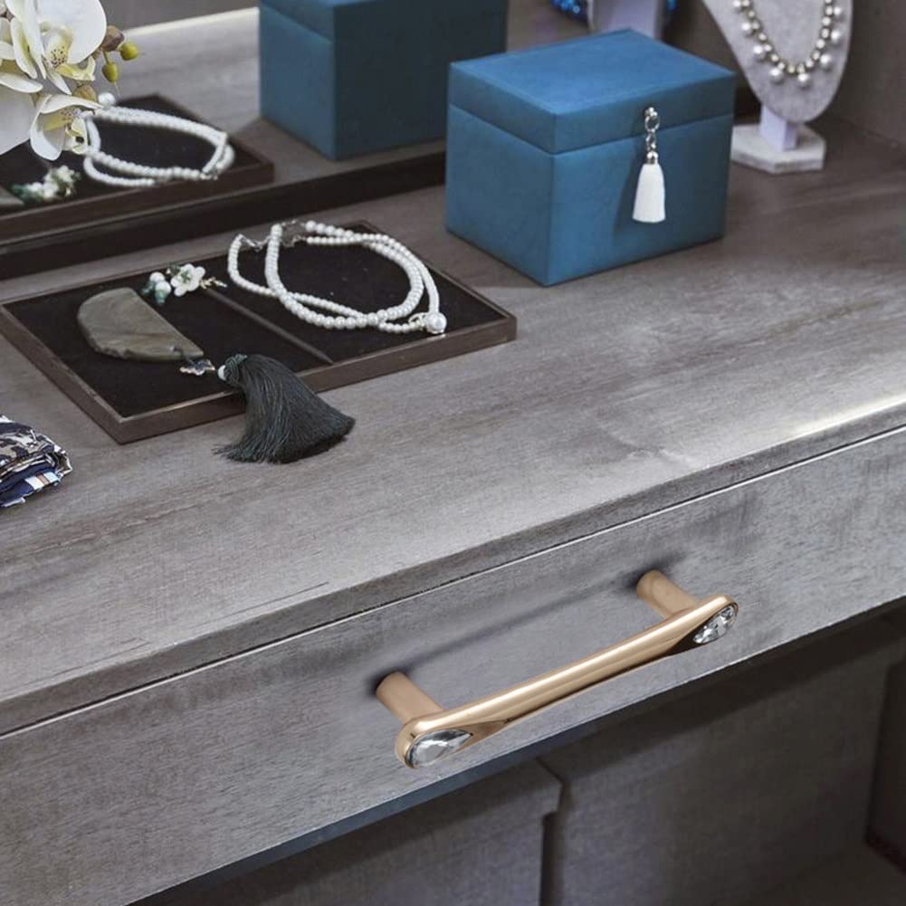 Gold Crystal Kitchen Cabinet Handles