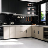 Black Adhesive Cabinet Drawer Finger Edge Pull