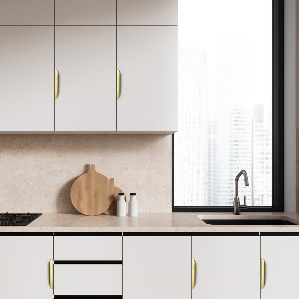 Multicolored Simple Invisible Finger Cabinet Drawer Handle