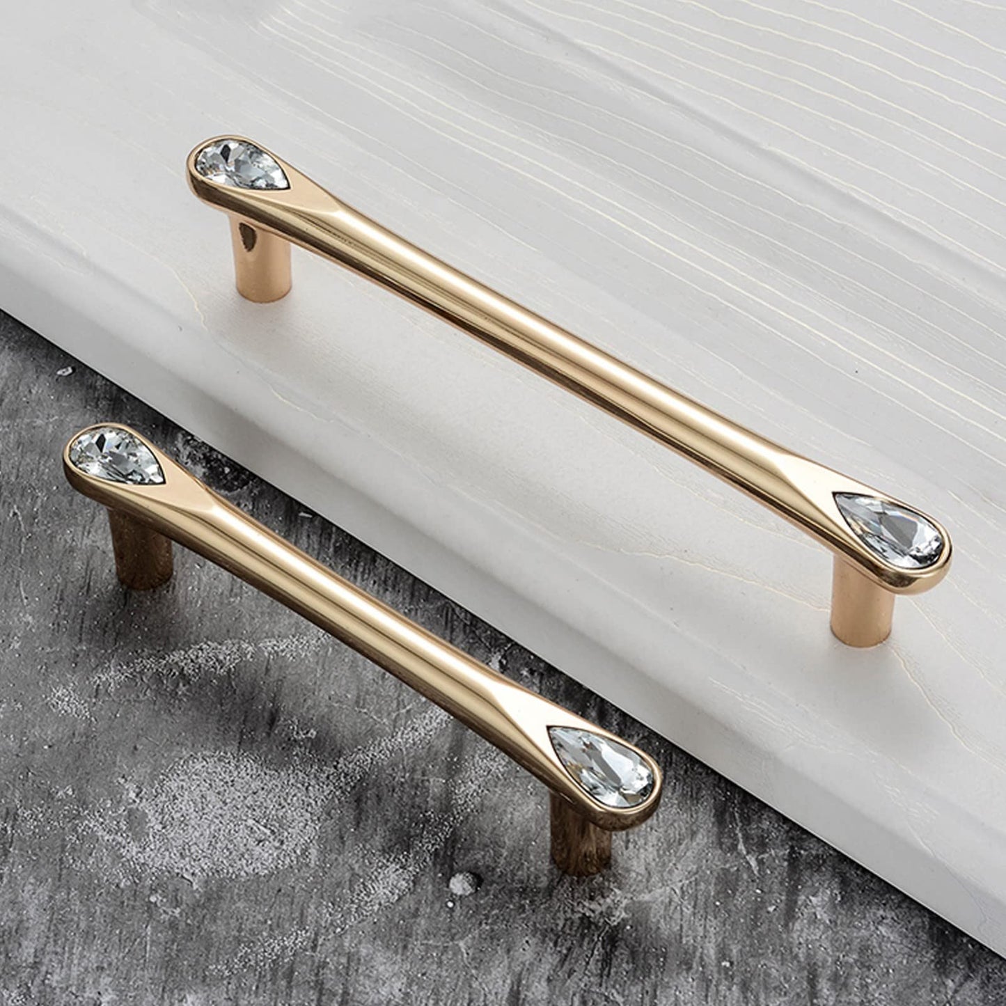 Gold Crystal Kitchen Cabinet Handles