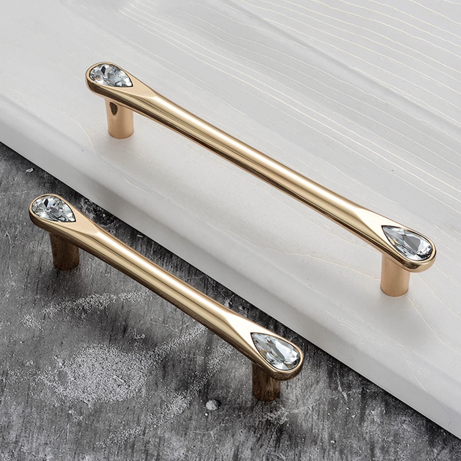 Gold Crystal Kitchen Cabinet Handles