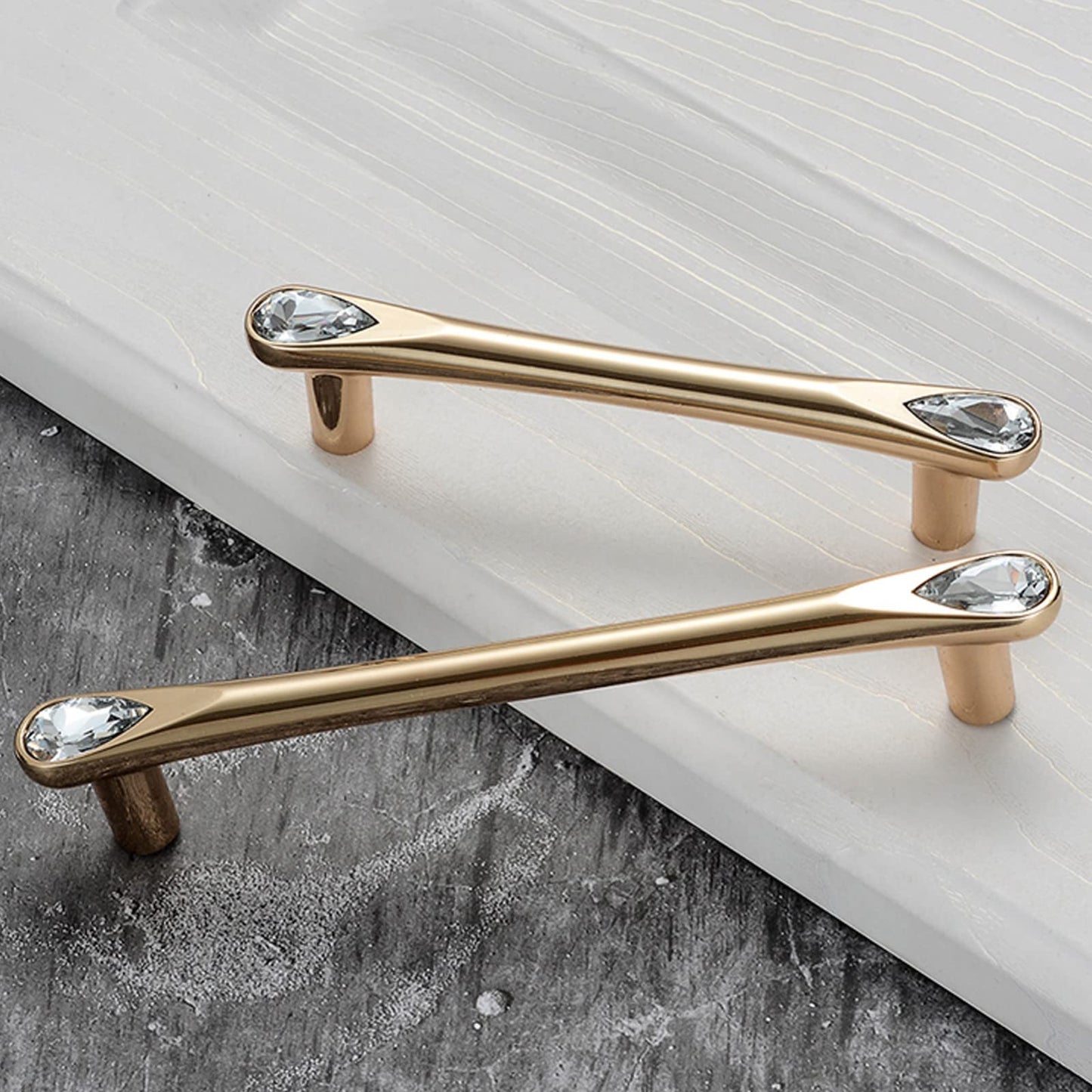 Gold Crystal Kitchen Cabinet Handles