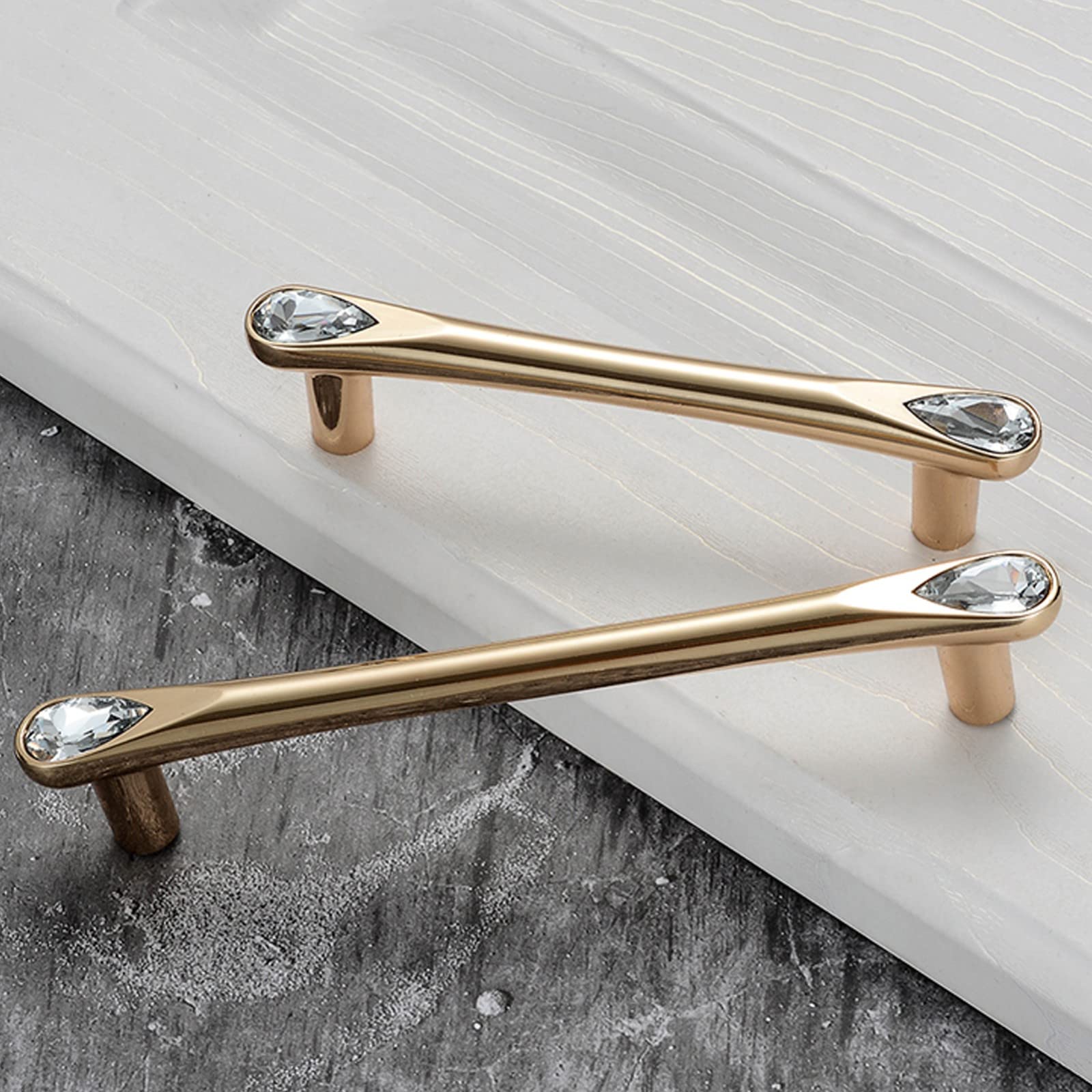 Gold Crystal Kitchen Cabinet Handles