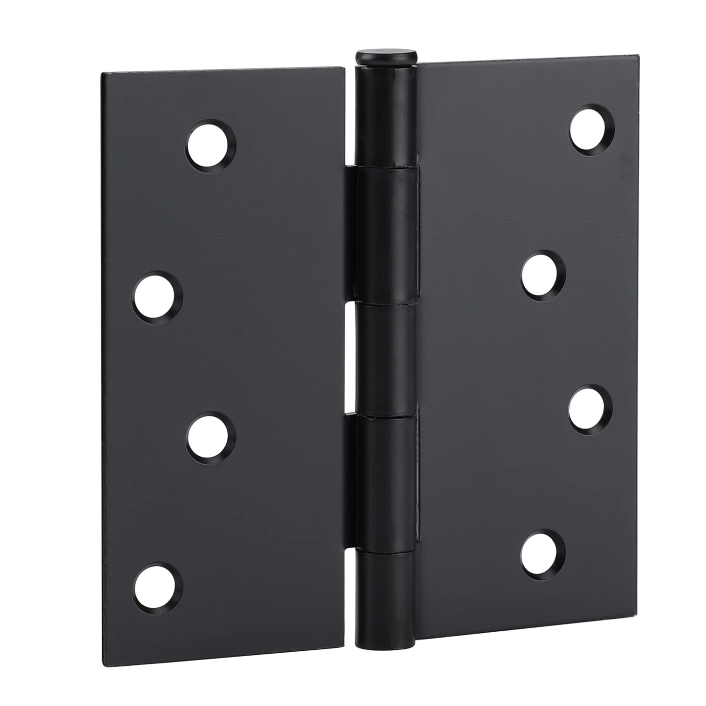 4in Matte Black Butt Hinges with Square Corners Door Hinges