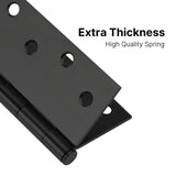 4in Matte Black Butt Hinges with Square Corners Door Hinges