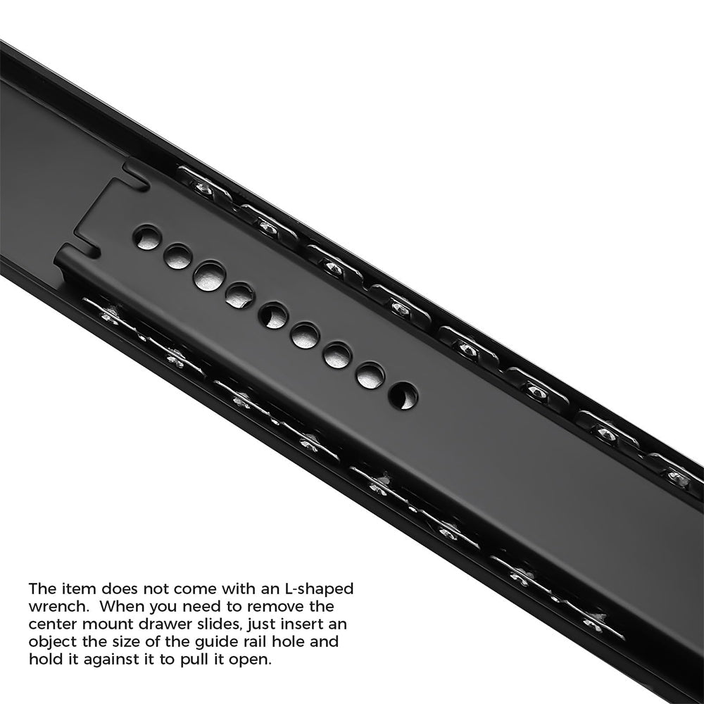 3/4 Extension Center Mount Slides Drawer Slides