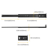 3/4 Extension Center Mount Slides Drawer Slides