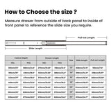 3/4 Extension Center Mount Slides Drawer Slides