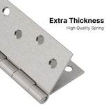 4in Brushed Nickel Butt Hinges with Square Corners Door Hinges