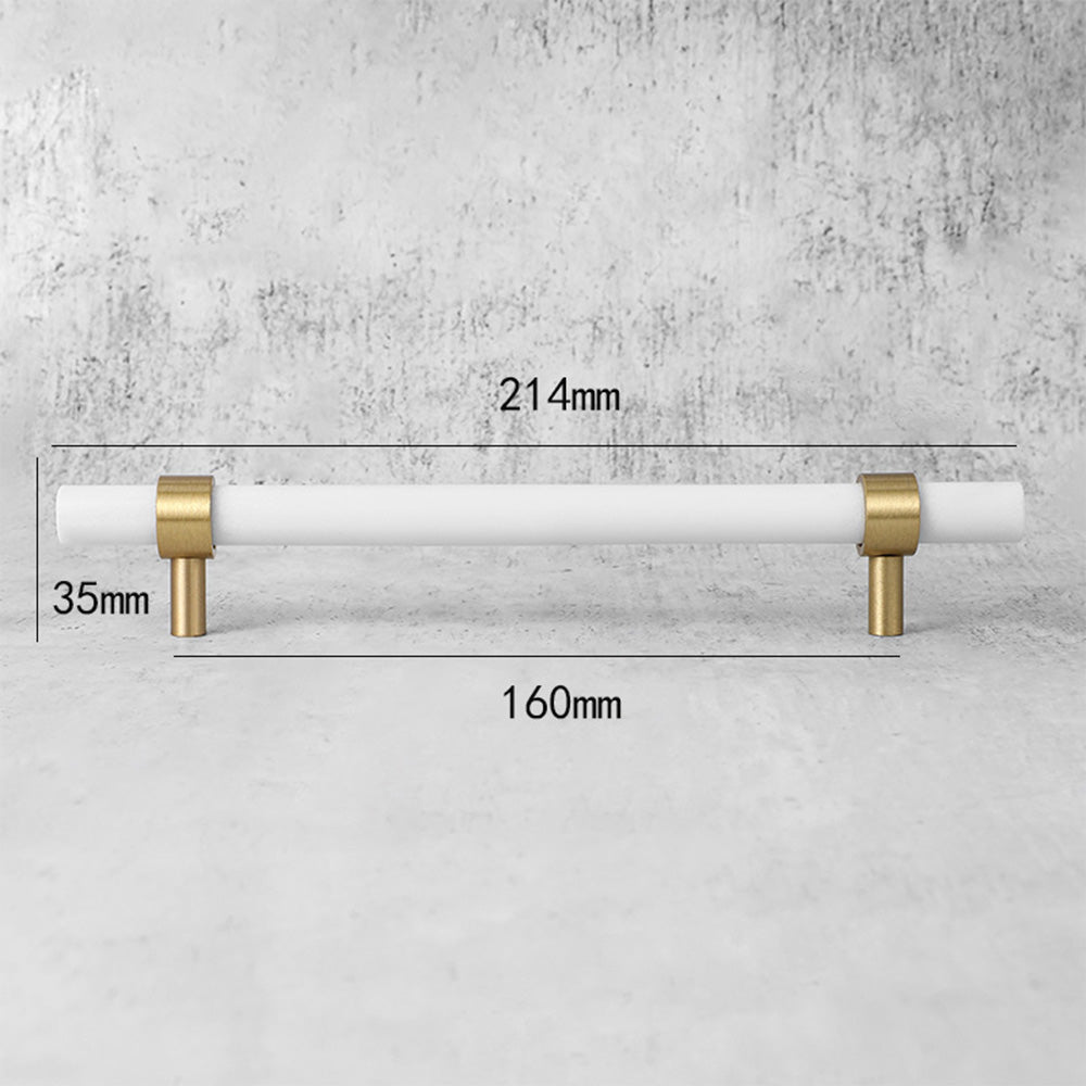 Stylish Marble & Zinc Alloy T-Bar Kitchen Cabinet Handles