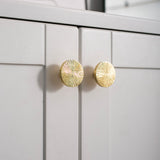 Solid Brass Texture Knob Cabinet Pulls Knobs