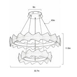 Acrylic round chandelier